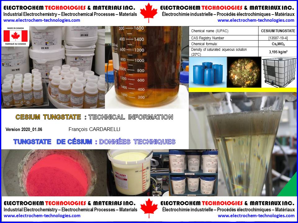 ELECTROCHEM TECHNOLOGIES & MATERIALS INC.