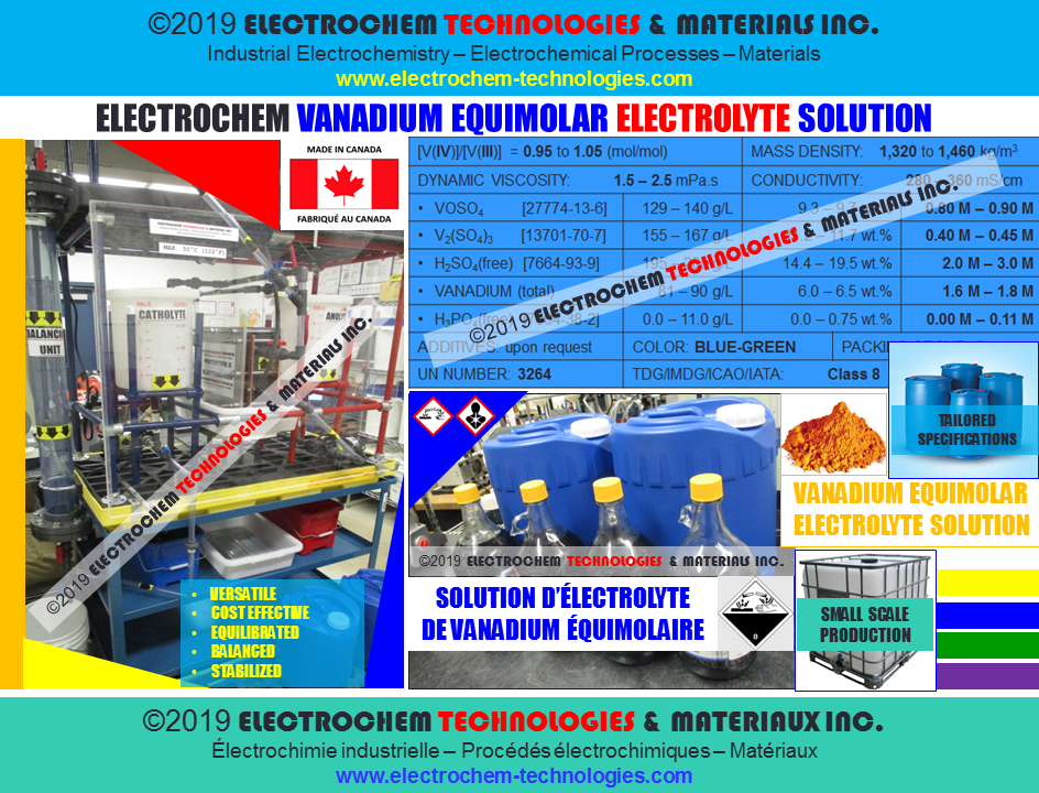ELECTROCHEM TECHNOLOGIES & MATERIALS INC.